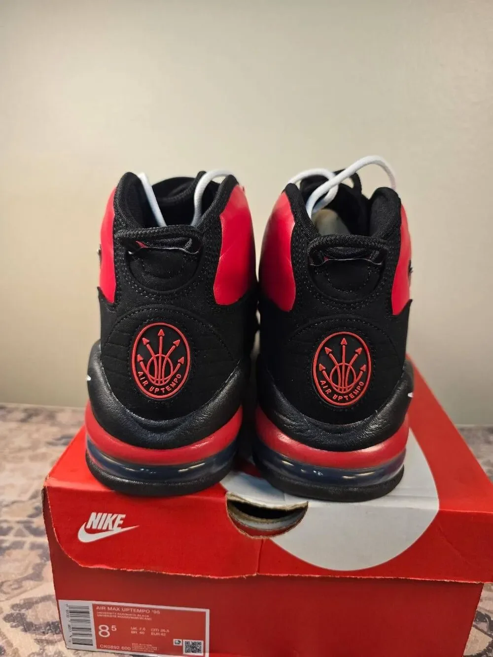Nike Air Max Uptempo 95 'Bulls Away' Men's Basketball Shoes Size 8.5